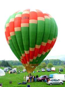 G-KIEV hot air balloon, a Dolgoprudnenskogo Design Bureau OF Automation Dkba AT 0300-0, added to the archive 7 September 2026. Photograph by Balloon Spotters Archive