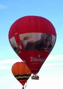 G-KNIX hot air balloon, a Cameron Z-315. Photograph by Balloon Spotters Archive