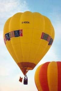 G-KODA hot air balloon, a Cameron O-77, added to the archive 7 September 2026. Photograph by Andrew Garrett