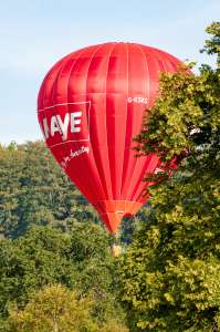 Kwiksave hot air balloon G-KSKS, a Cameron N-105