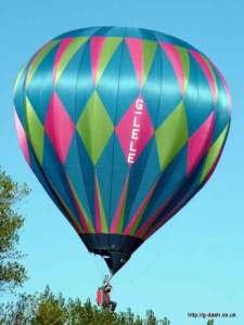 G-LELE hot air balloon, a Lindstrand Balloons LBL 31A. Photograph by Balloon Spotters Archive