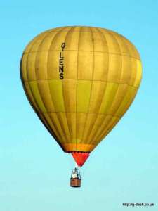 G-LENS hot air balloon, a Thunder AX7-77Z, added to the archive 7 September 2026. Photograph by Balloon Spotters Archive