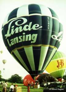 G-LGAS hot air balloon, a Lindstrand Balloons LBL 210S. Photograph by Mel Kirby