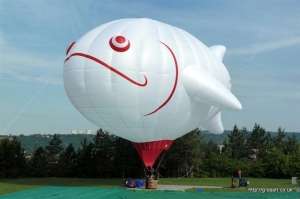 G-LIGA hot air balloon, a Balony Kubicek SPOL. S R.O. BB-S/FISH. Photograph by Kubicek Balloons