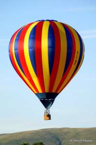 G-LIMP hot air balloon, a Cameron C-80. Photograph by Richard Gahan