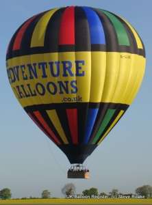 G-LLBE hot air balloon, a Lindstrand HOT AIR Balloons LBL 360A. Photograph by Steve Roake