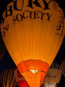 G-LOAN hot air balloon, a Cameron N-77, seen at Leigh Woods, North Somerset, United Kingdom on 7 August 2026. Photograph by R0nN1e