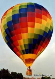 G-LOSI hot air balloon, a Cameron Z-105. Photograph by slowfly.it