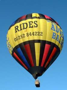 G-LRGE hot air balloon, a Lindstrand Balloons LBL 330A. Photograph by Balloon Spotters Archive