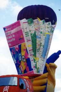 Map hot air balloon G-MAPS, a SKY Flying MAP (ordnance survey), added to the archive 7 September 2026. Photograph by Balloon Spotters Archive