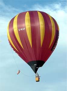 G-MCAP hot air balloon, a Cameron C-80. Photograph by Balloon Spotters Archive