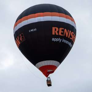 Renishaw hot air balloon G-MEAS, a Diamond S-120. Photograph by Dave