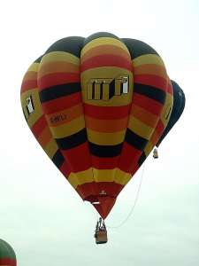 G-MFLI hot air balloon, a Cameron V-90, added to the archive 7 September 2026. Photograph by Balloon Spotters Archive