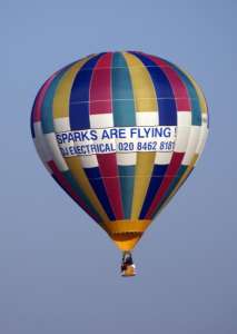 G-MINN hot air balloon, added to the archive 27 August 2026. Photograph by Richard Gahan