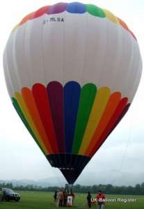 G-MLSA hot air balloon, a Balony Kubicek SPOL. S R.O. BB37N. Photograph by slowfly.it