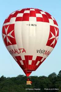 G-MLTA hot air balloon, an Ultramagic M-77, added to the archive 7 September 2026. Photograph by Balloon Spotters Archive