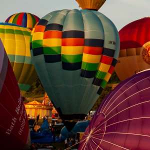 G-MLWI hot air balloon, a Thunder AX7-77