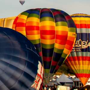 G-MOFB hot air balloon, a Cameron O-120