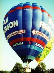 G-MOLI hot air balloon, a Cameron A-250, added to the archive 7 September 2026. Photograph by Mel Kirby