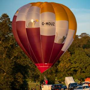 Mouse hot air balloon G-MOUZ, a Cameron O-26
