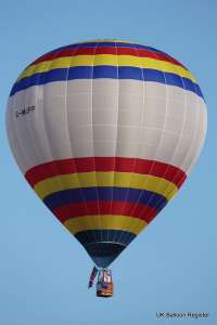 G-MUPP hot air balloon, a Lindstrand HOT AIR Balloons LBL 90A. Photograph by Balloon Spotters Archive