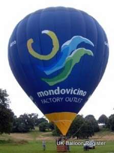 G-NERO hot air balloon, a Cameron Z-105. Photograph by slowfly.it