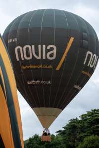 Novia hot air balloon G-NFVB, a Cameron Z-105