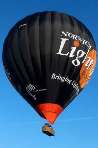 G-NLCB hot air balloon, an Ultramagic N-425. Photograph by Mike Burdett