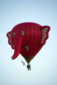 G-NLYB hot air balloon, a Cameron N-105. Photograph by Richard Gahan