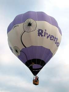 Riversoft hot air balloon G-NMOS, a Cameron C-80, added to the archive 7 September 2026. Photograph by Balloon Spotters Archive