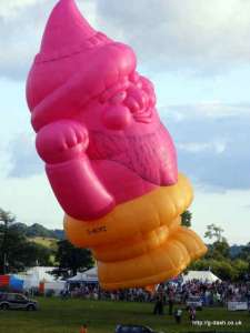G-NOMZ hot air balloon, a Balony Kubicek SPOL. S R.O. BB-S/GNOME. Photograph by Paul Coman