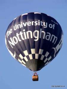 G-NUNI hot air balloon, a Lindstrand HOT AIR Balloons LBL 77A. Photograph by Balloon Spotters Archive
