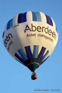 G-OAAM hot air balloon, a Cameron C-90. Photograph by Ian Grove