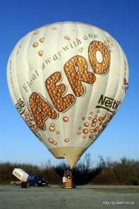G-OAER hot air balloon, a Lindstrand Balloons LBL 105A. Photograph by Matt Rowley