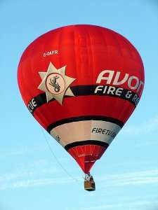 G-OAFR hot air balloon, a Cameron Z-105. Photograph by Balloon Spotters Archive