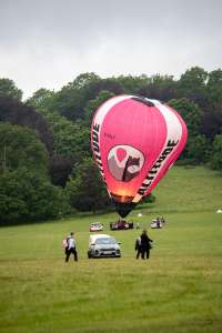 Altitude hot air balloon G-OALT, a Diamond S-77, seen at Arrow, Warwickshire, United Kingdom on 31 May 2025. Photograph by Dave