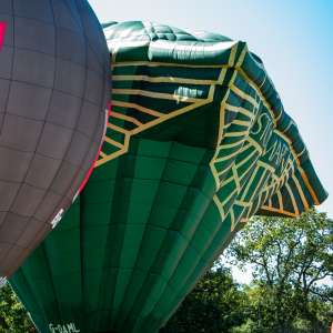 Aston Martin hot air balloon G-OAML, a Cameron AML-105