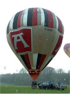 G-OARG hot air balloon, a Cameron C-80, added to the archive 7 September 2026. Photograph by Balloon Spotters Archive