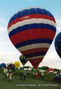 G-OAWS hot air balloon, added to the archive 27 August 2026. Photograph by Christoff Deyaert