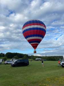 G-OAWS hot air balloon, a Cameron Balloons Colt 77A, added to the archive 13 September 2026. Photograph by Cera168_