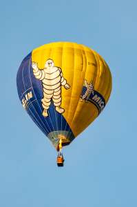 Michelin hot air balloon G-OBIB, a Cameron Balloons Colt 120A