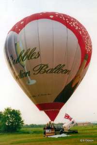 G-OBJB hot air balloon, a Lindstrand Balloons LBL 90A. Photograph by A Gibson