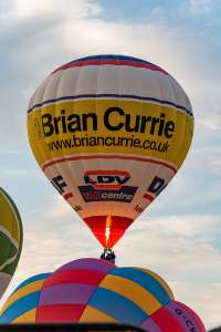 Brian Currie hot air balloon G-ODAF, a Lindstrand HOT AIR Balloons LBL 105A. Photograph by Dave