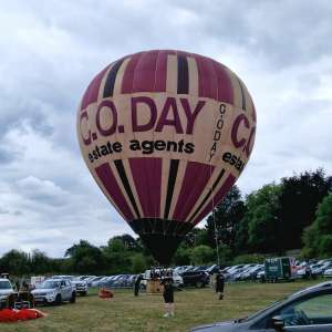 G-ODAY hot air balloon, a Cameron N-56