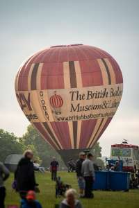 G-ODAY hot air balloon, a Cameron N-56, seen at Arrow, Warwickshire, United Kingdom on 31 May 2025. Photograph by Dave