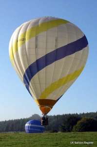 G-ODDY hot air balloon, a Lindstrand Balloons LBL 105A, added to the archive 7 September 2026. Photograph by Mel Kirby