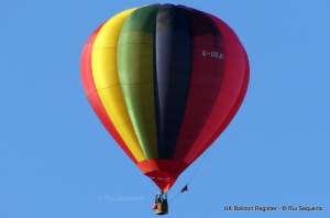 G-ODJF hot air balloon, a Lindstrand HOT AIR Balloons LBL 90B. Photograph by Rui Sequeira