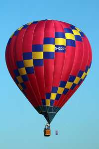 G-ODRT hot air balloon, a Cameron Z-105, added to the archive 7 September 2026. Photograph by G Bann