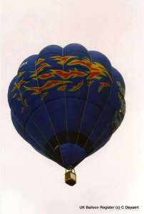 G-OERX hot air balloon, a Cameron O-65. Photograph by C Deyaert