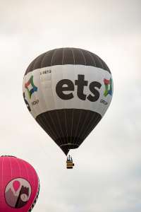 Ets hot air balloon G-OETS, an Ultramagic M-105, seen at Horningsham, Wiltshire, United Kingdom on 11 September 2026. Photograph by Dave